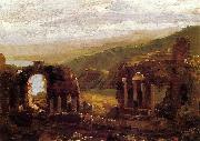 Thomas Cole Ruins of Taormina oil painting on canvas